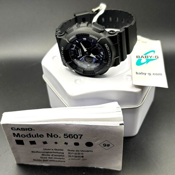 Casio Baby-G BA130-1A2 Metallic Blue Black Analog Digital Women\'s 43MM Watch NIB main image 16